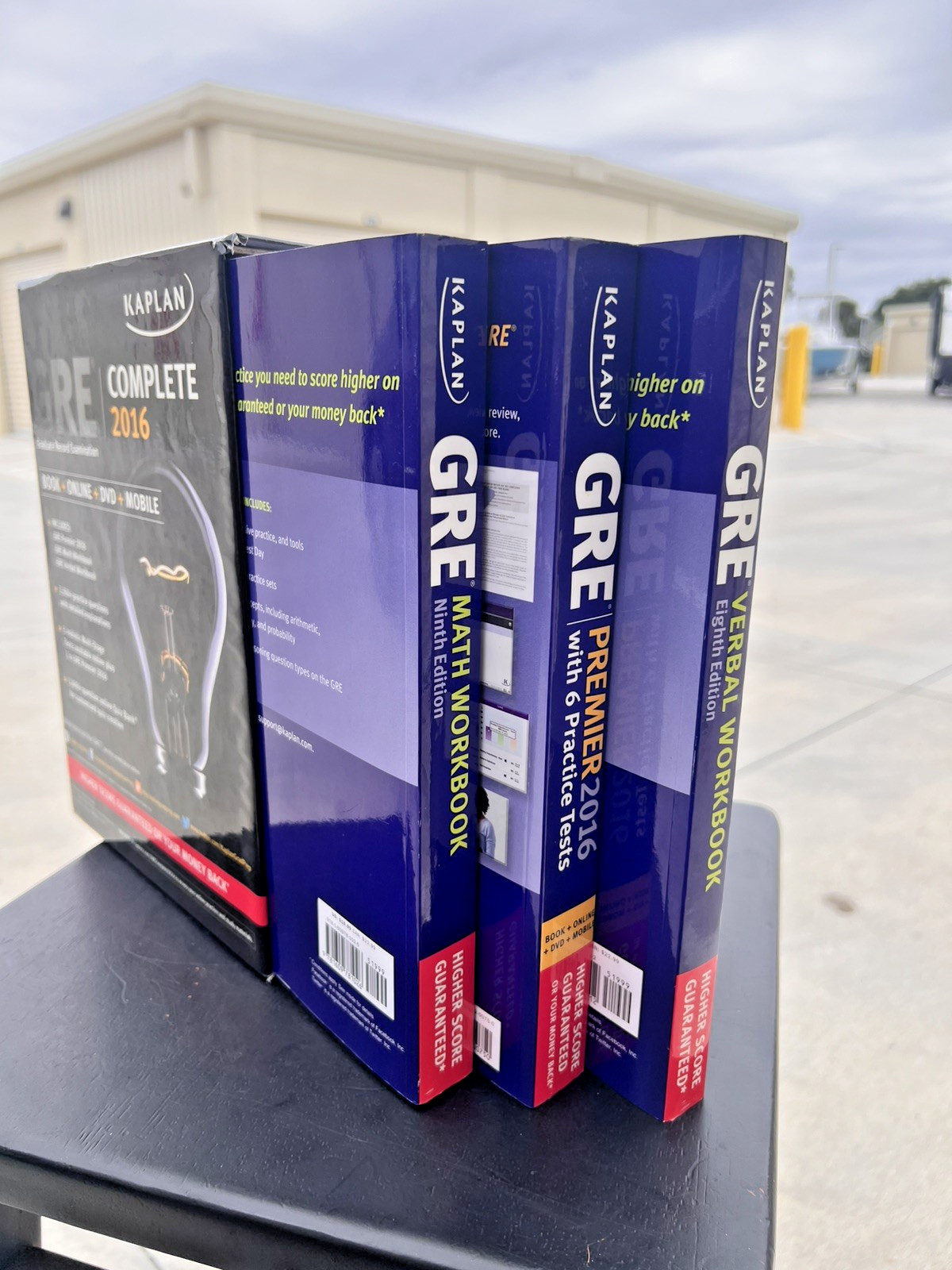Kaplan GRE 3 book set 2016