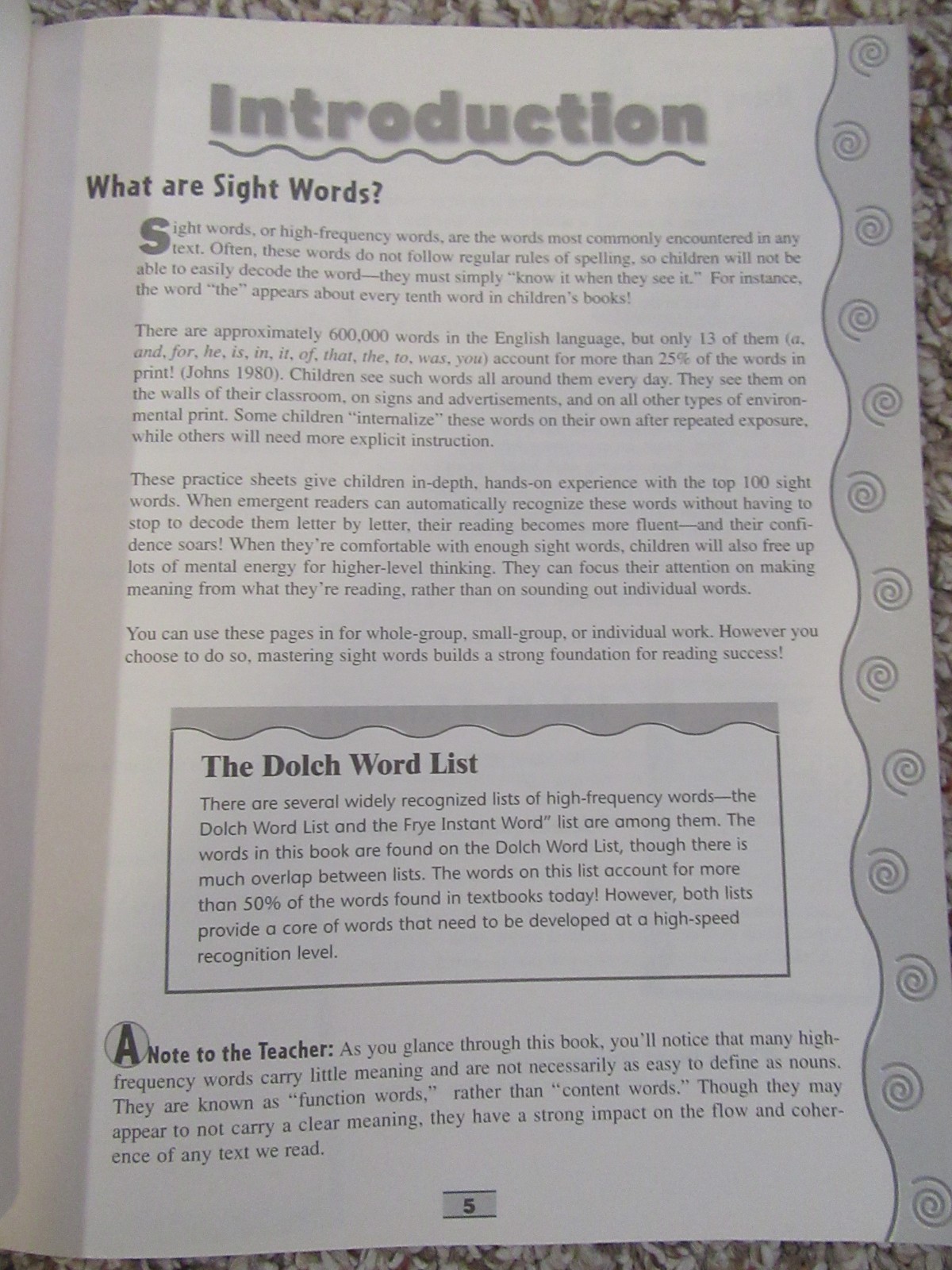 Scholastic 100 Write-and-Learn Sight Word Practice Pages Grades K-2