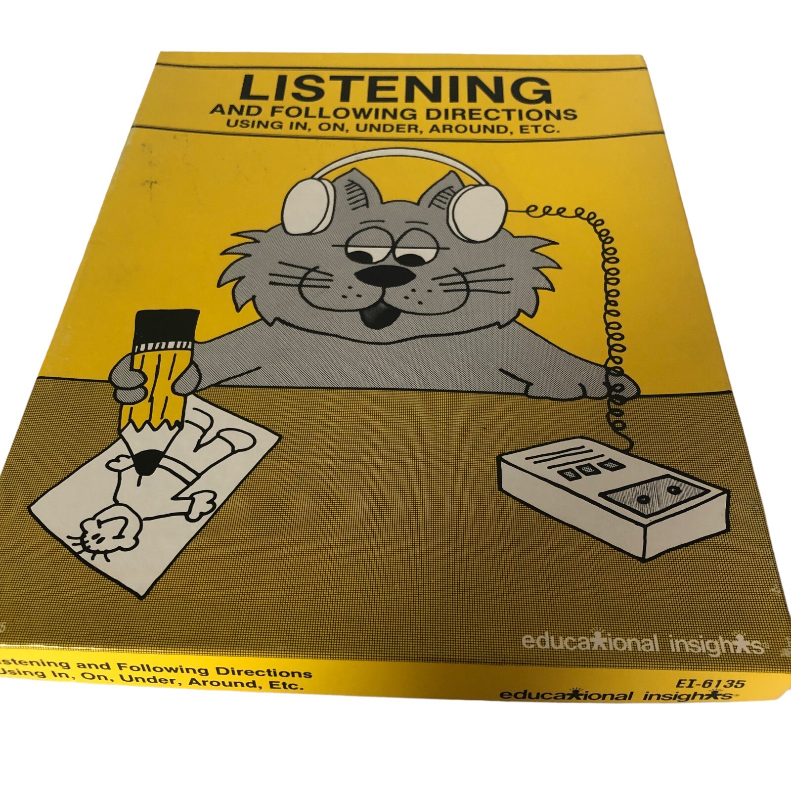 Listening and Following Directions Using Prepositions Cassette Worksheets
