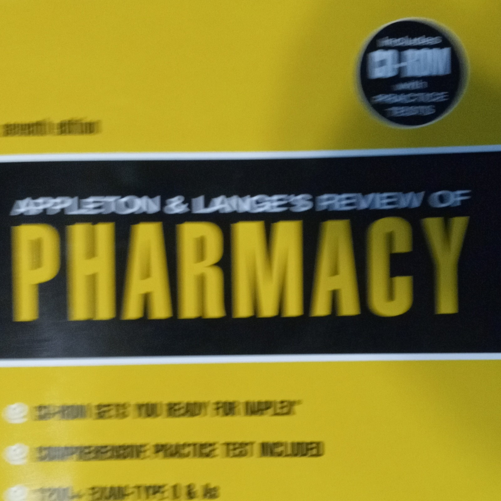 Appleton & Lange’s Review of Pharmacy Study Guide Book with CD-ROM