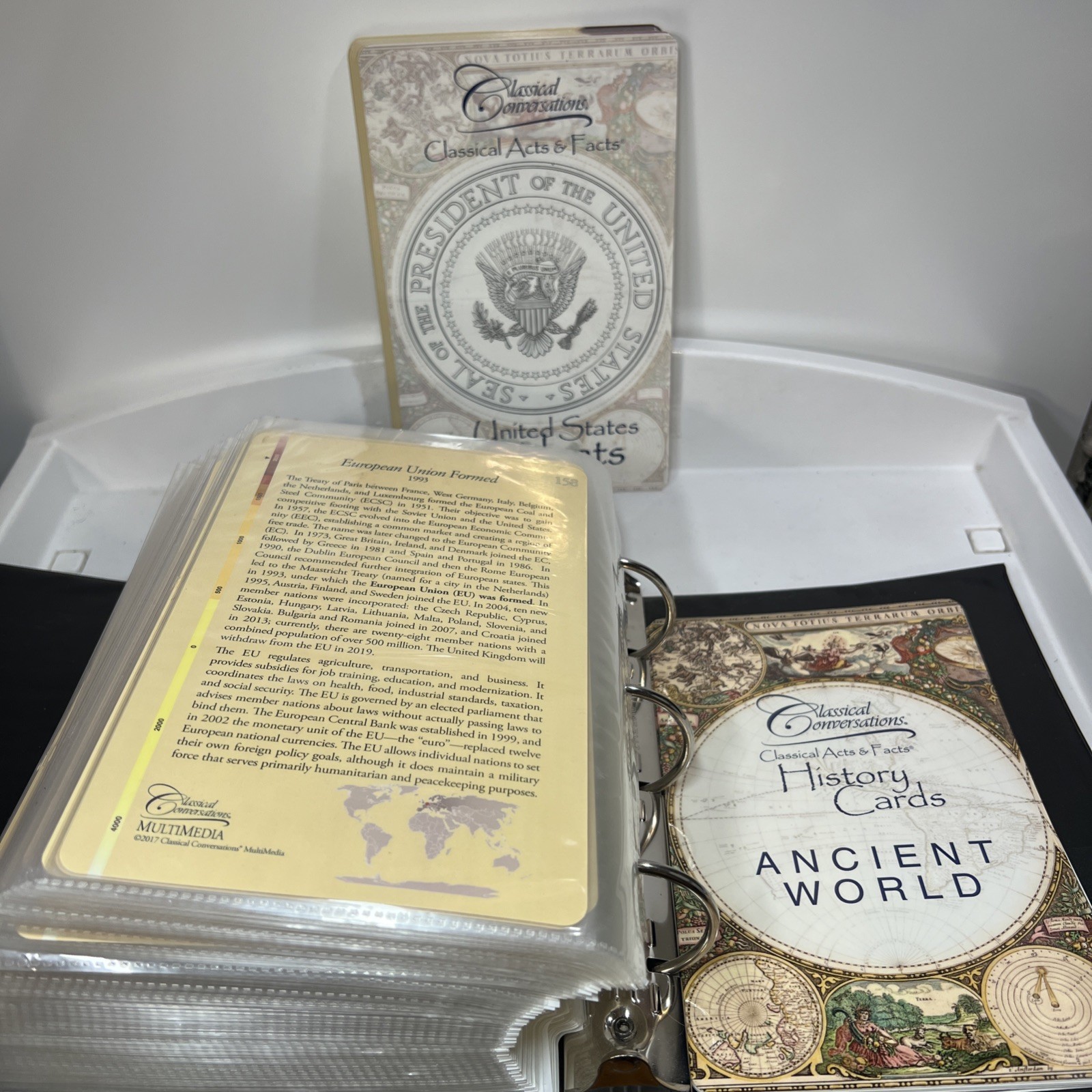 Classical Conversations History Cards COMPLETE SET + Presidents (Cards 1-173)