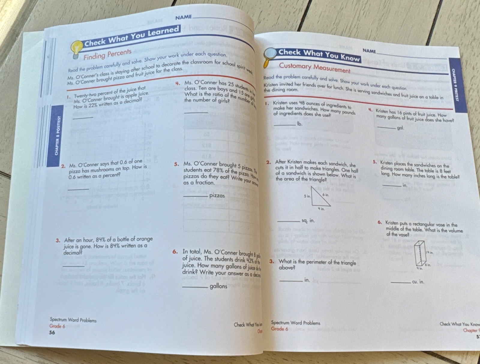 Spectrum Word Problems Grade 6 Math Workbook Paperback English Carson-Dellosa