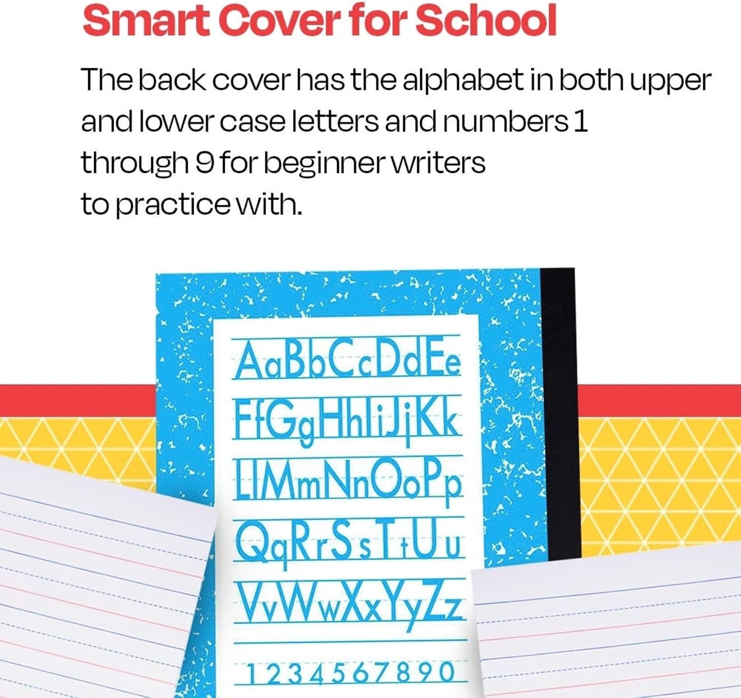 Grade 2 Ruled Composition Notebook Blue Cover 100 Pages