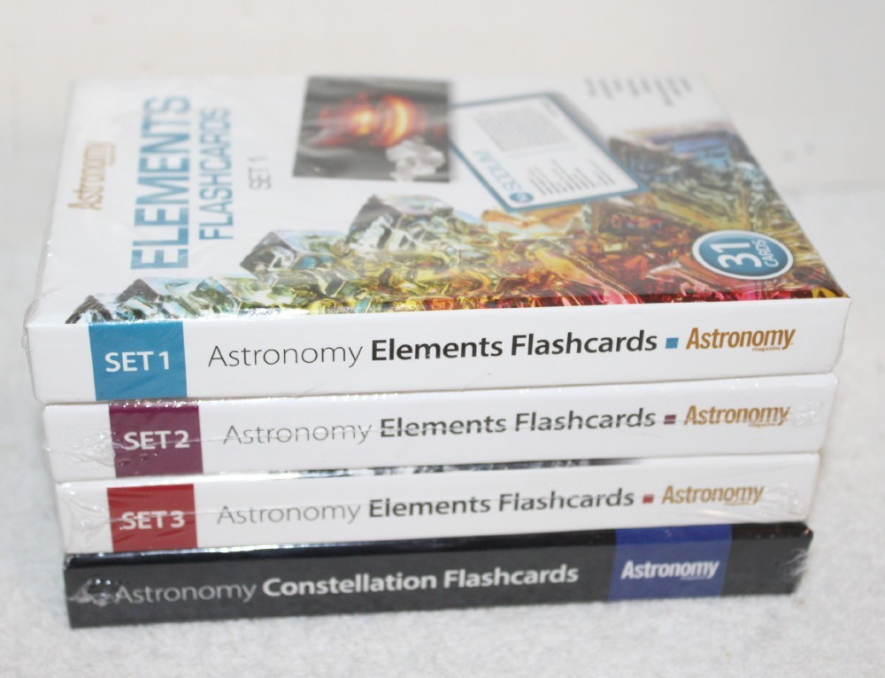 Kalmbach Media Astronomy Elements Flashcards Sets 1,2,3 & Constellations ~ New
