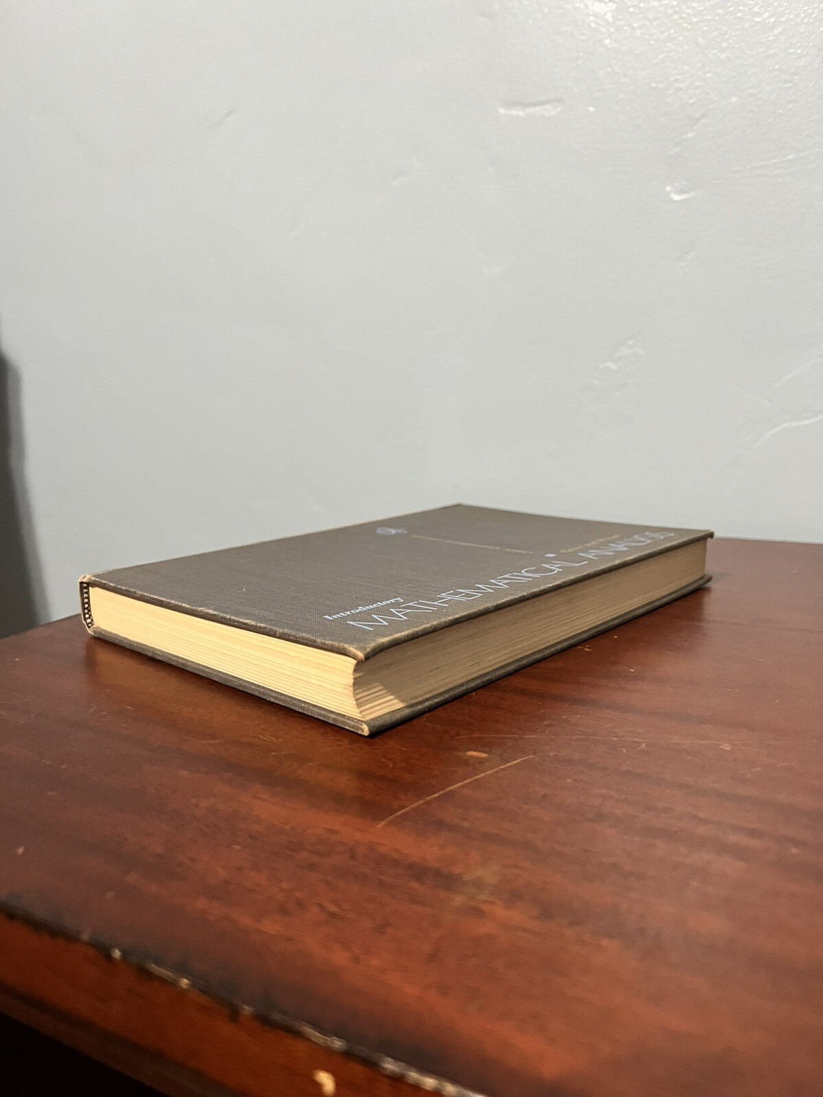 Introductory Mathematical Analysis Hardcover 1958 Edgar Eaves Robert Wilson Book