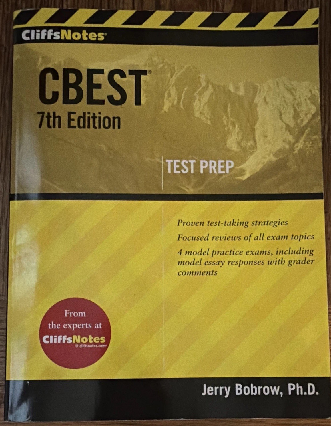 CliffsNotes CBEST Test Prep 7th Edition Jerry Bobrow Ph.D. Book 2000 336p