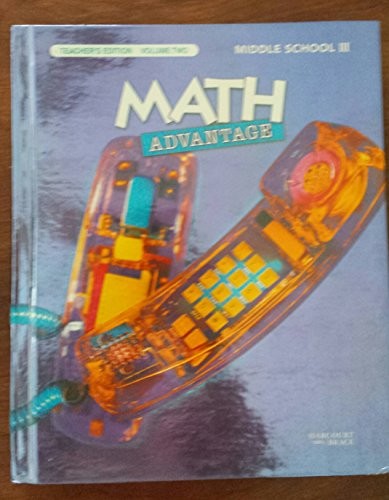 MATH ADVANTAGE PREPARATION FOR ALGEBRA MIDDLE SCHOOL, VOL. – Hardcover EXCELLENT