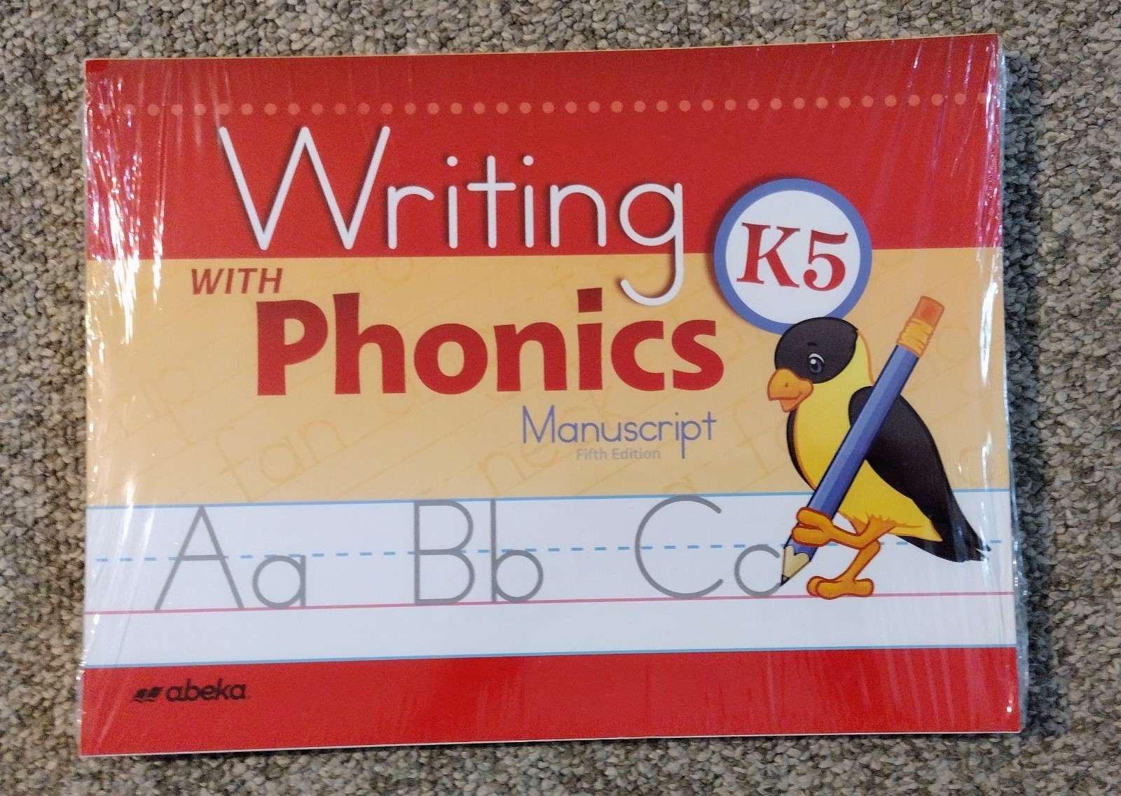 Abeka Writing With Phonics K5 Manuscript (Brand New)