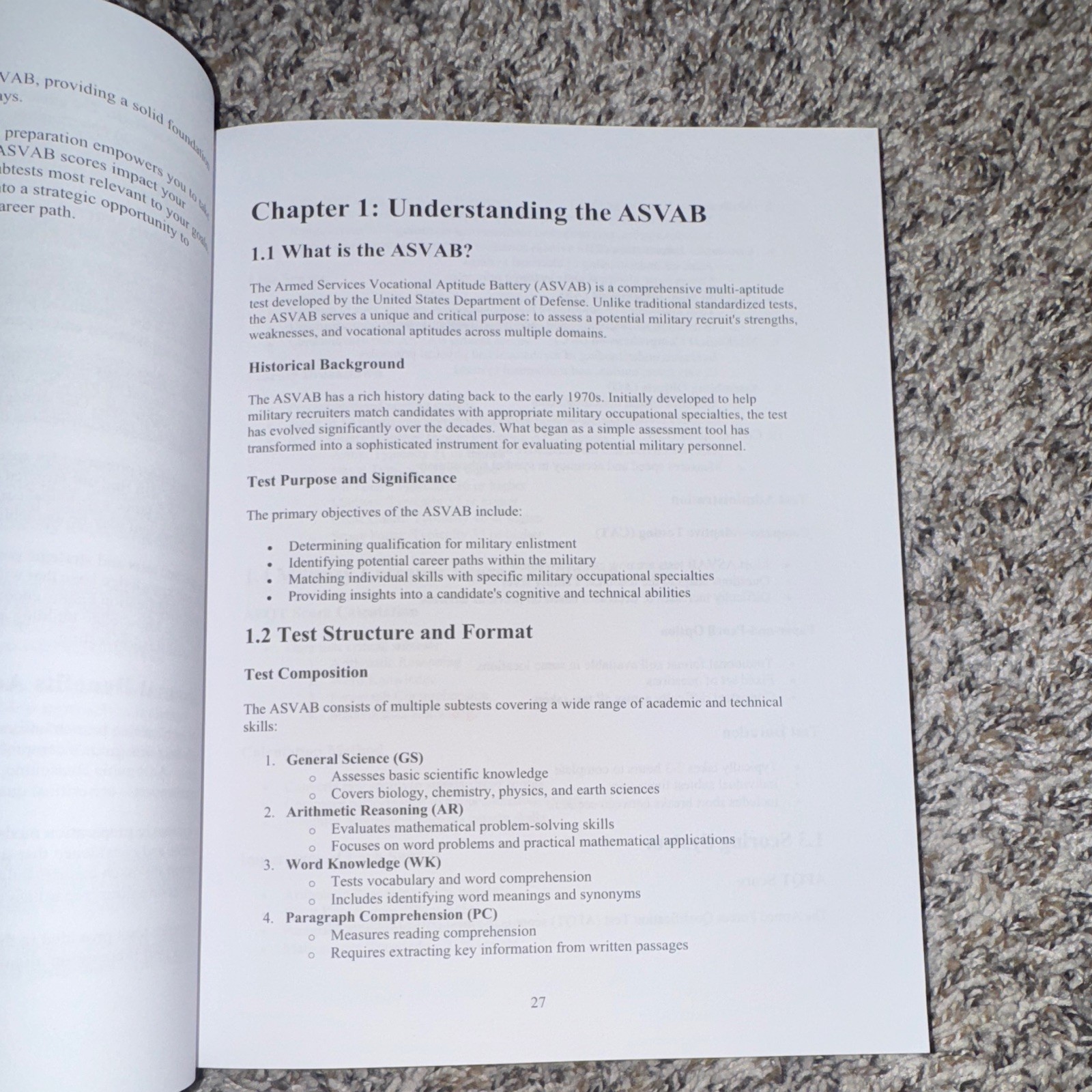 ASVAB Test Prep Study Guide 2026-2027 Book w/ Practice Tests by Gil Glade