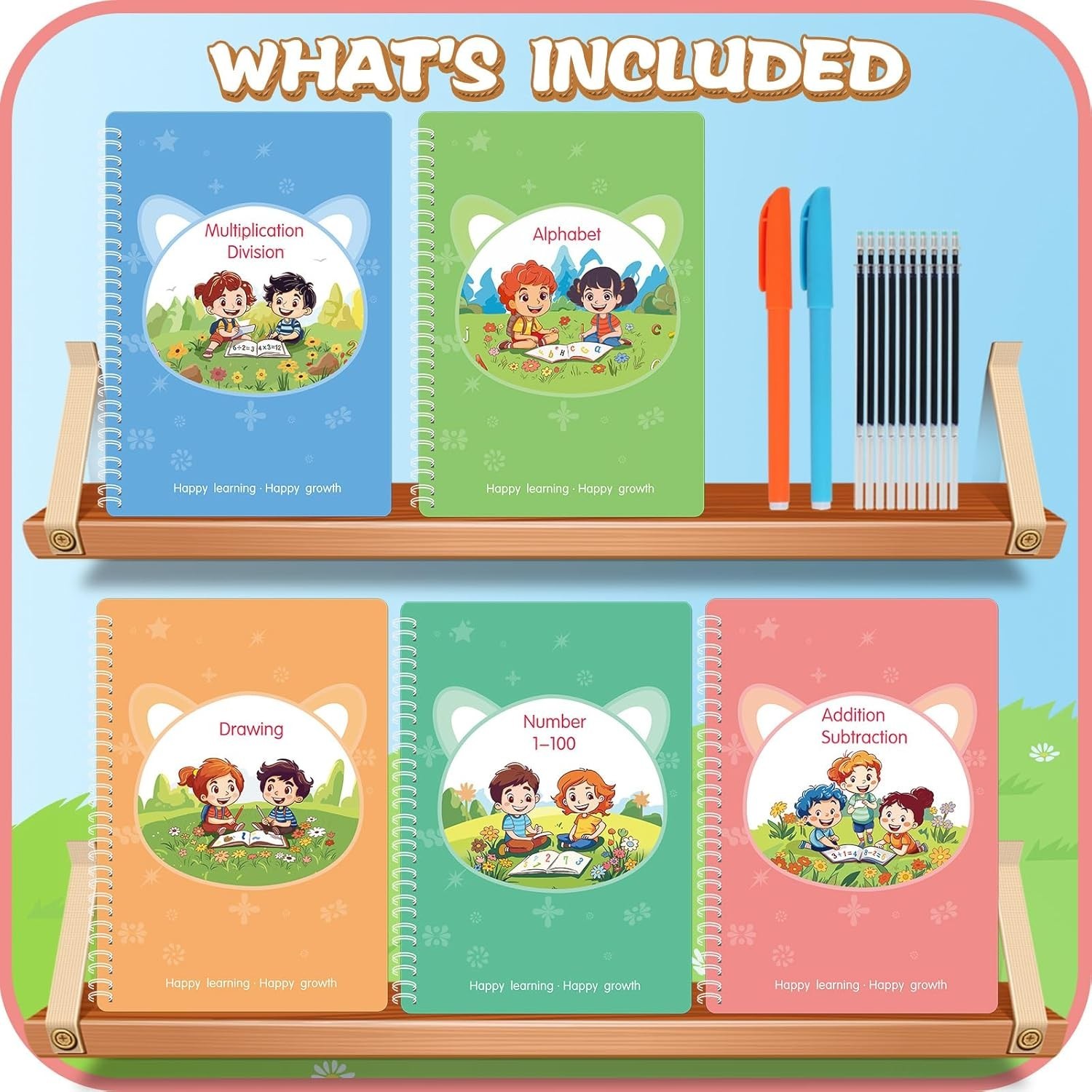 Engaging Magic Practice Copybook Set: Foster Writing Skills in Young Learners