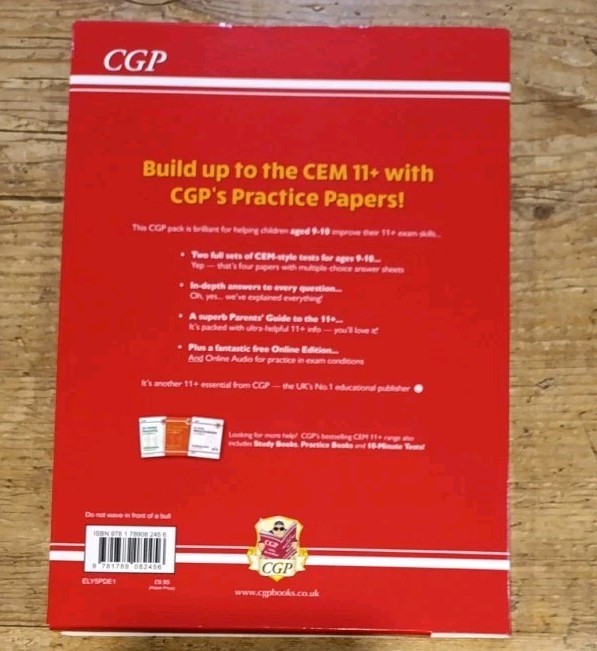CGP 11+ Practice Test Papers Packs 3 & 4 + CEM Ten Minute Tests Book 1 & KS2 SAT