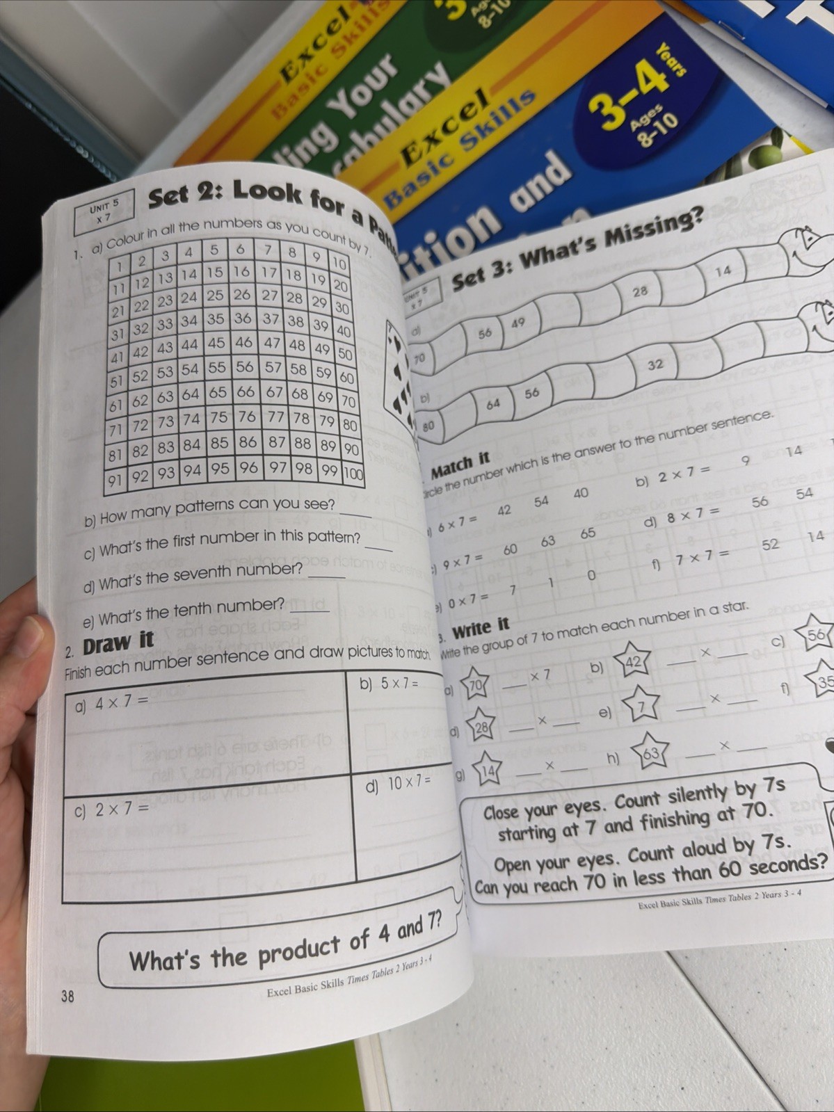 Excel Basic Skills Workbooks Ages 7-10 Spelling Handbook Homeschooling