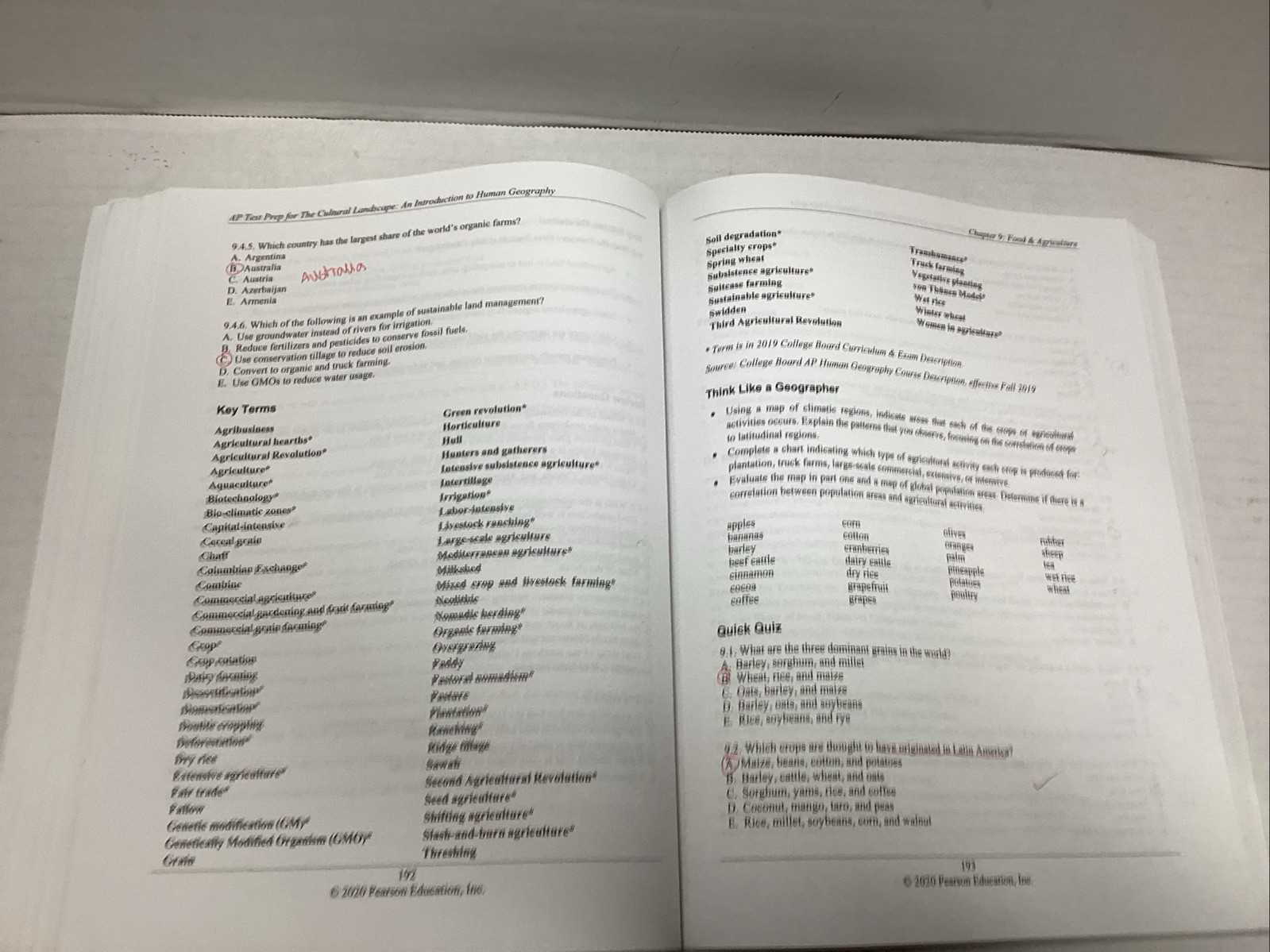 Test Prep Series for AP Human Geography, To Accompany: The Cultural Landscape ..