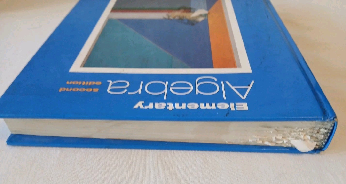Elementary Algebra Second Edition Larsen & Hostetler Heath Hardcover Used
