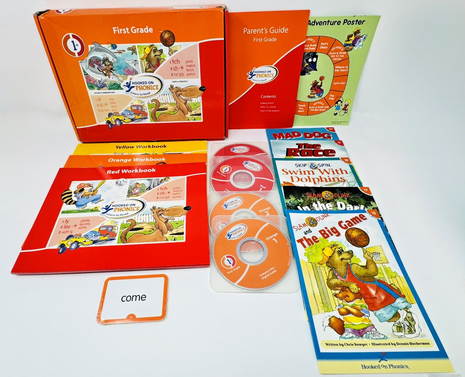 Hooked On Phonics Learn To Read Box Set 1st Grade Homeschool & Extra 2005 – READ