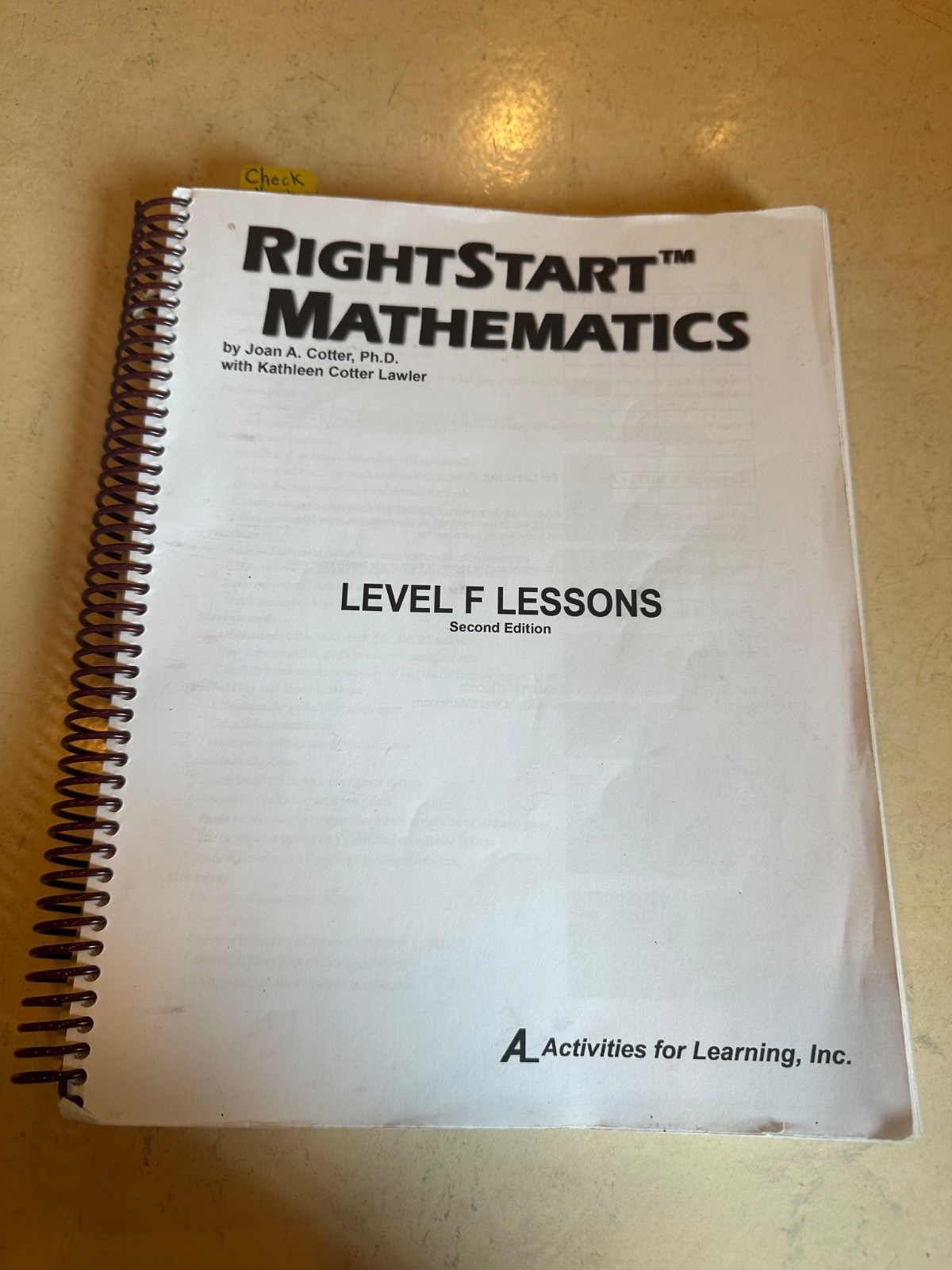 Right Start Level F Math homeschool curriculum
