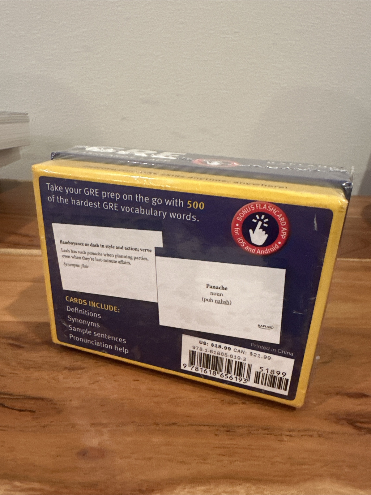 Kaplan GRE Prep Plus, Verbal Workbook, Math Workbook, Flashcards + App