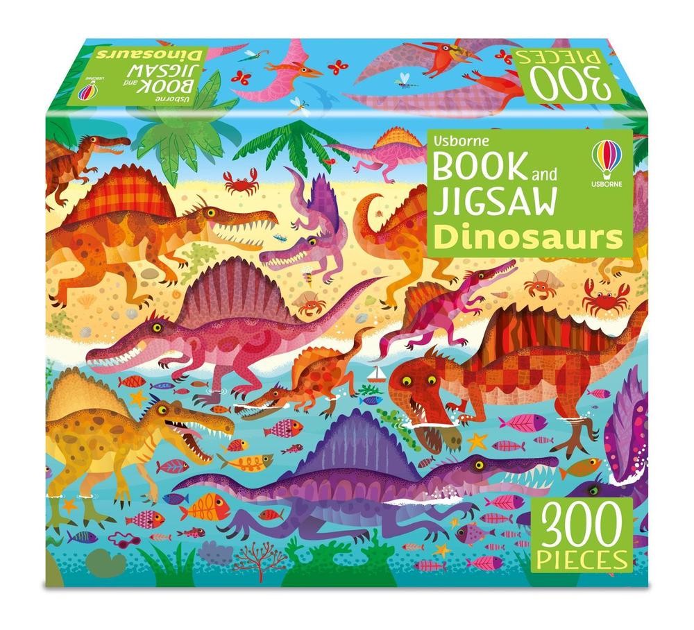 Usborne Book and Jigsaw Dinosaurs by Kirsteen Robson (English) Paperback Book