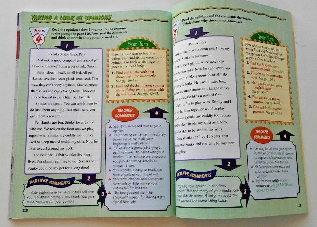 Write! Essential Writing Models, Grammar, Usage, Mechanics & More 3rd Grade 3 4