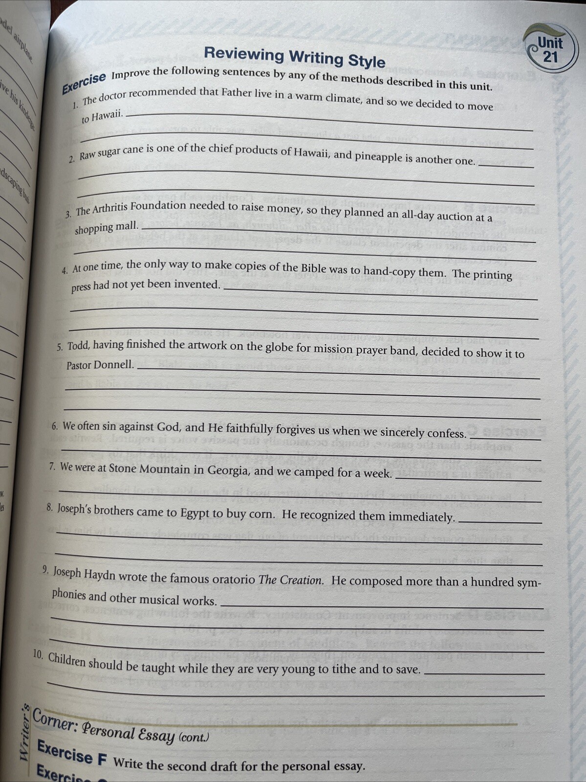 Abeka Grammar & Composition Work-Text IV See All Pics And Description