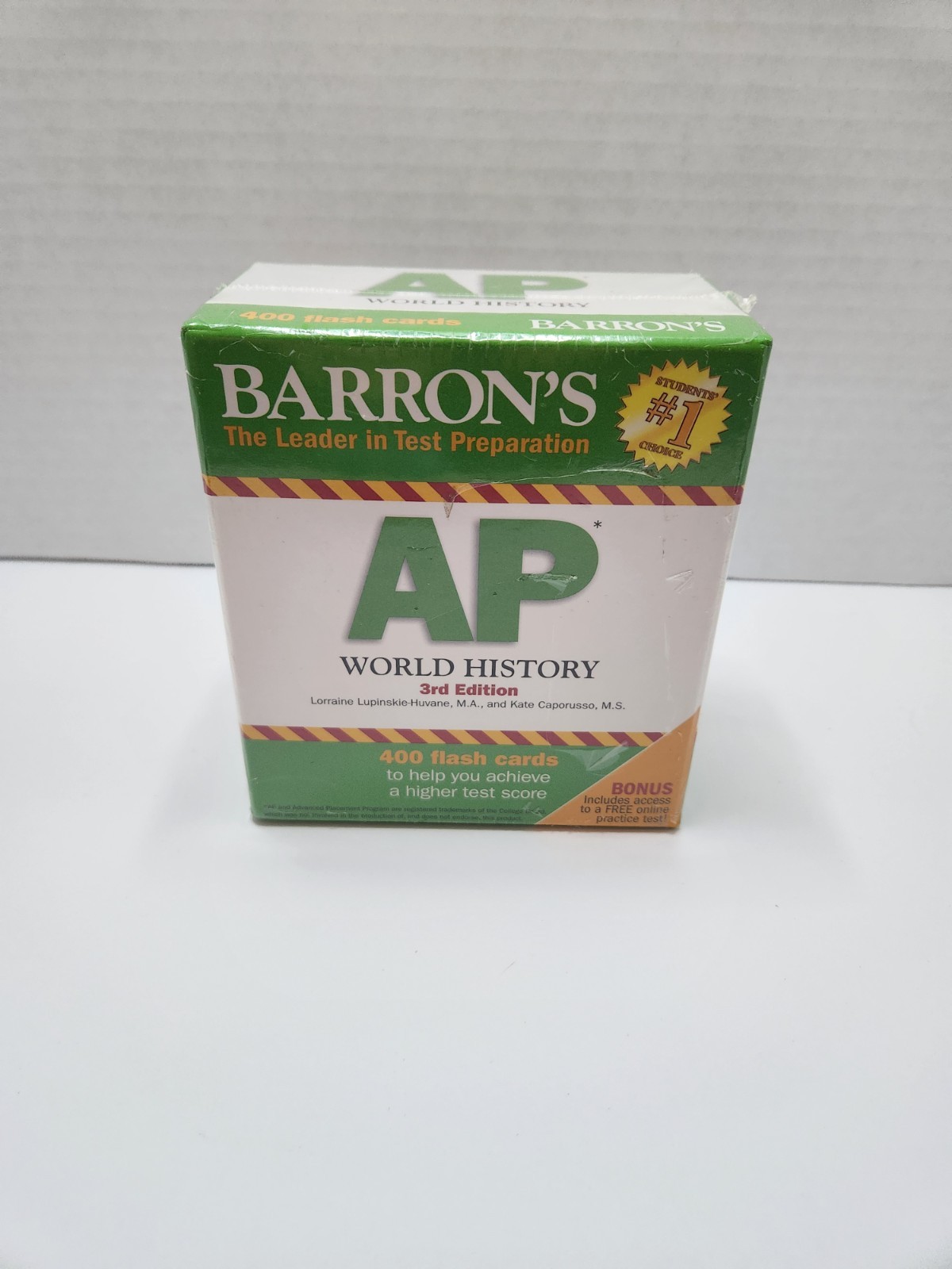 Barron’s AP World History Flash Cards 3rd Edition — 400 AP Flash Cards Test Prep