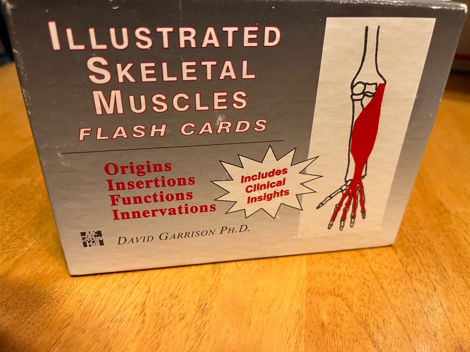 McGraw Hill Illustrated Skeletal Muscles Flash Cards