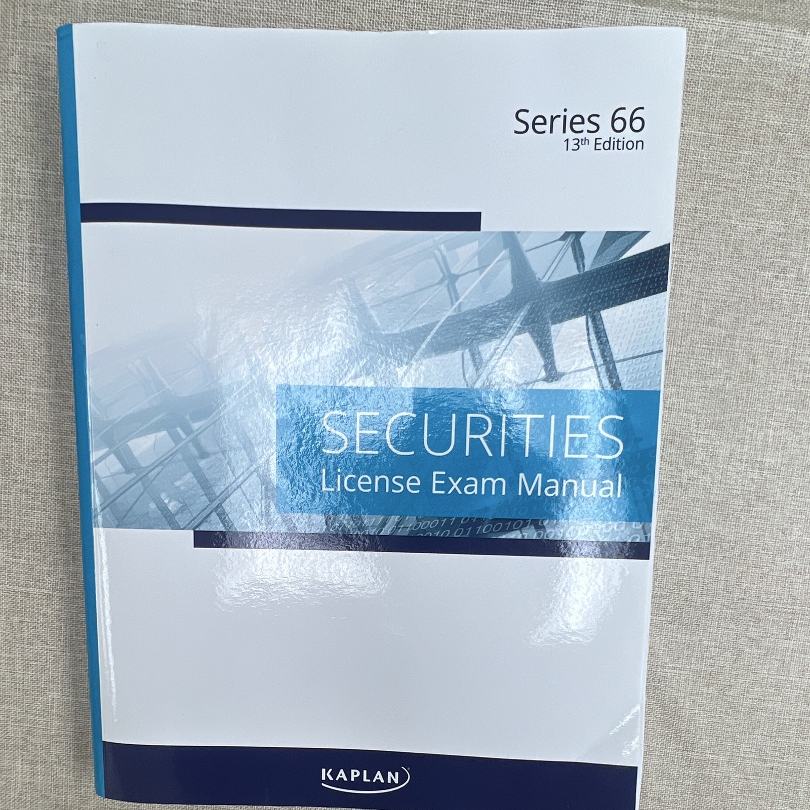 Kaplan Series 66 Securities License Exam Manual Study Guide Book 13th Ed