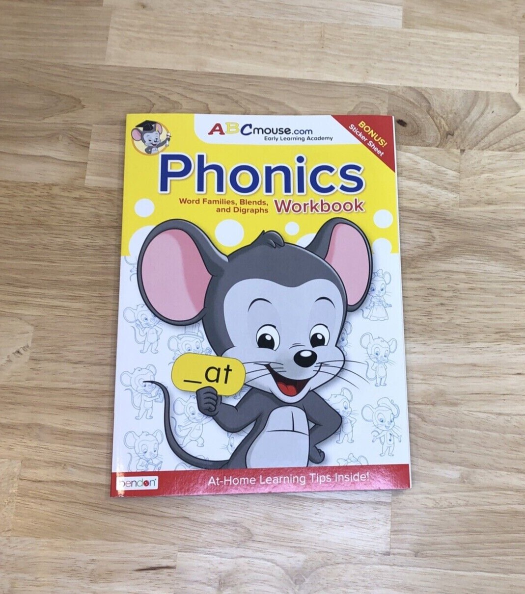 ABC Mouse Workbook Phonics Word Reading Early Learning Ages 2-8 Bonus Stickers