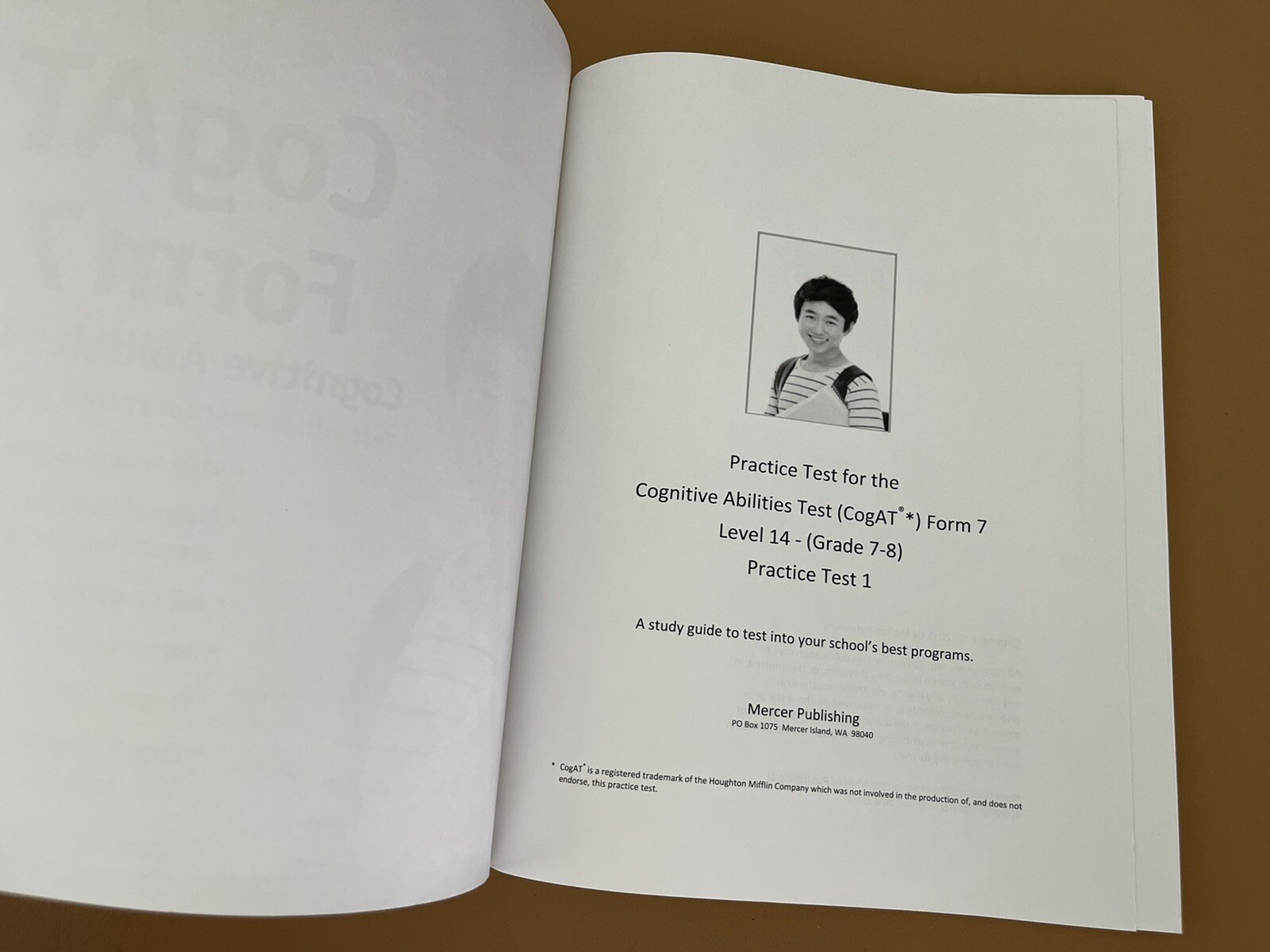 PRACTICE TEST FOR THE COGAT FORM 7 LEVEL 14 (GRADE 7-8*) By Mercer Publishing