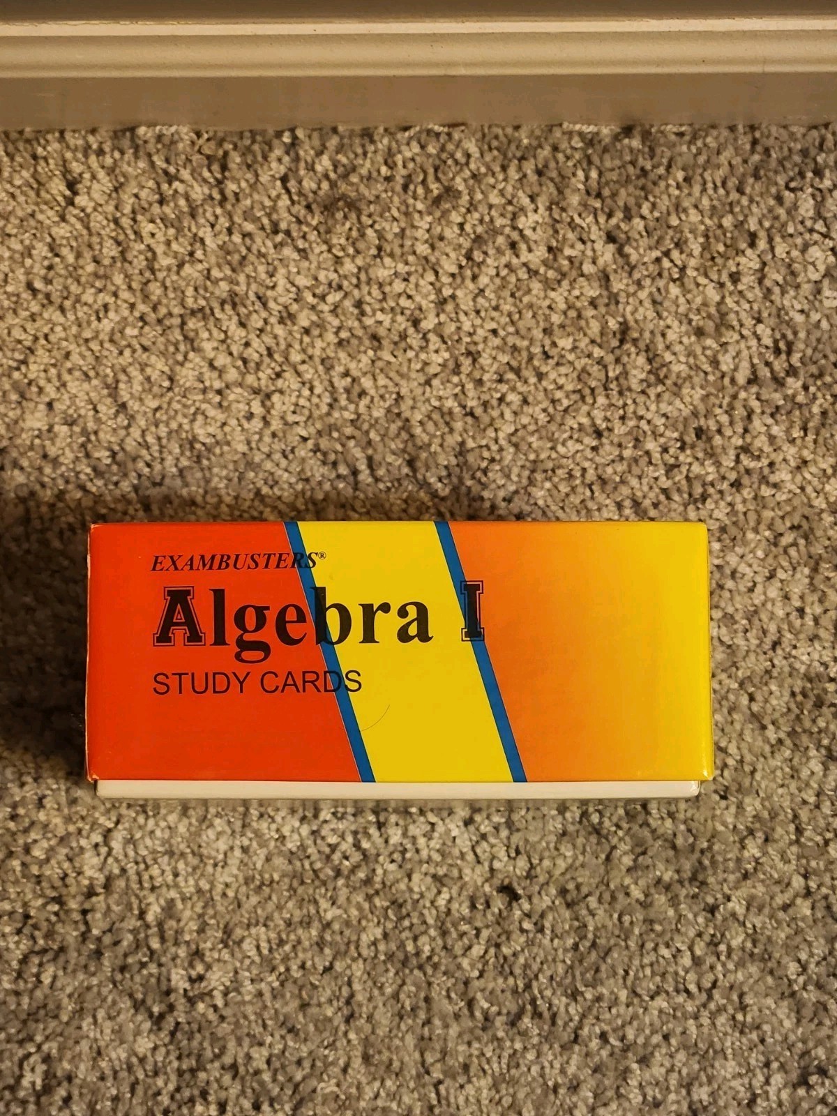 ExamBusters Algebra I Study Cards Flashcards Test Prep Math