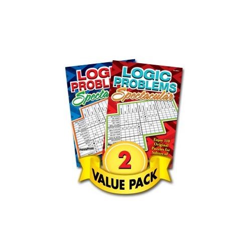 Logic Problems Spectacular Puzzles for All Ages 2 Pack by Penny Press