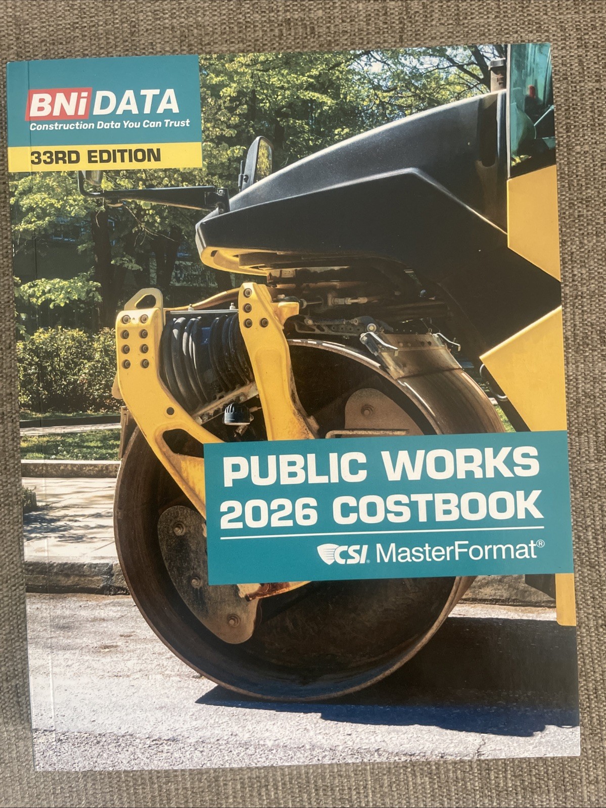 BNi DATA Public Works 2026 Costbook 33rd Edition CSI Master Format