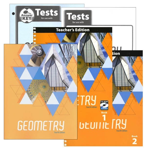BJU Bob Jones GEOMETRY 10th grade 10 Student Text Teacher Ed COMPLETE SET Kit