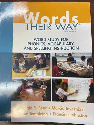 Words Their Way: Word Study for – Paperback, by Bear Donald R.; – Very Good b