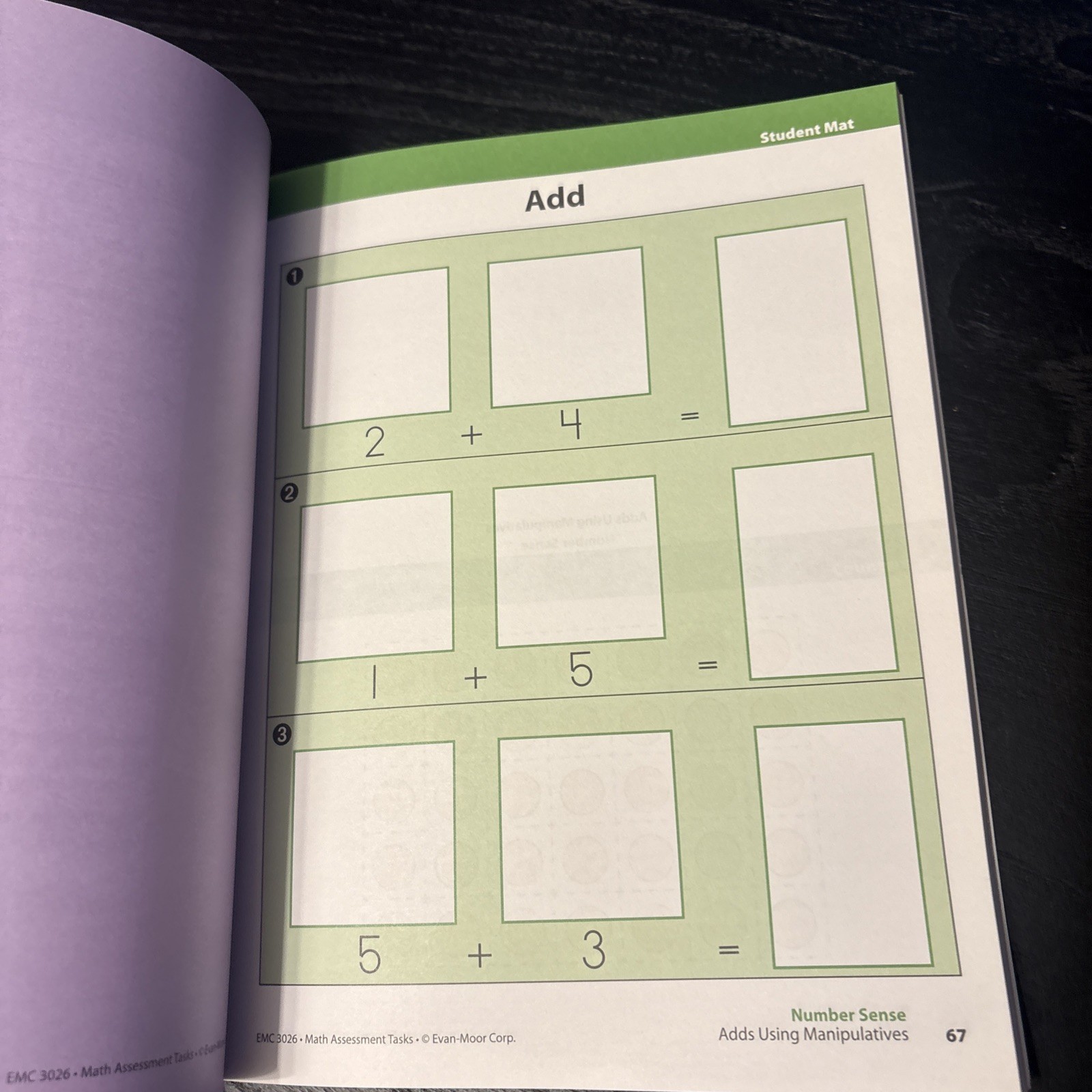Evan-Moor Kinder Math Assessment Tasks EMC 3026 Teacher Resource Book