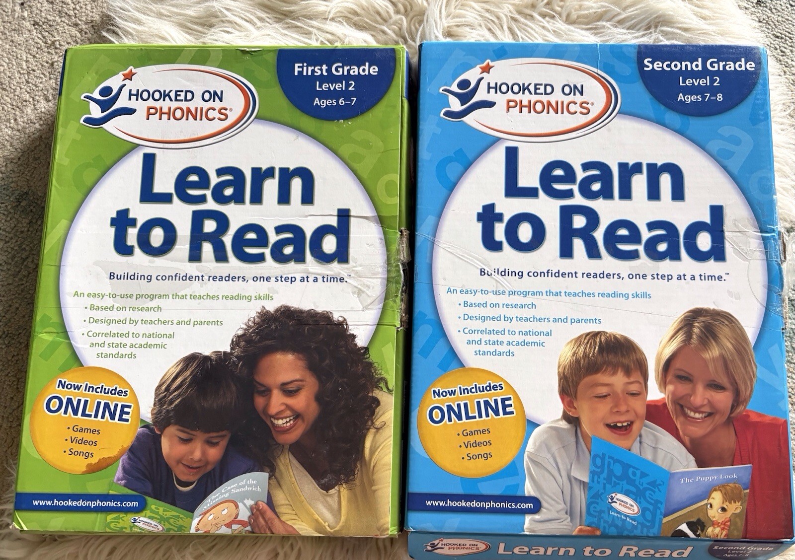 Hooked on Phonics Pre-K 1st 2nd Grade Learn to Read Workbook DVD Books Sets