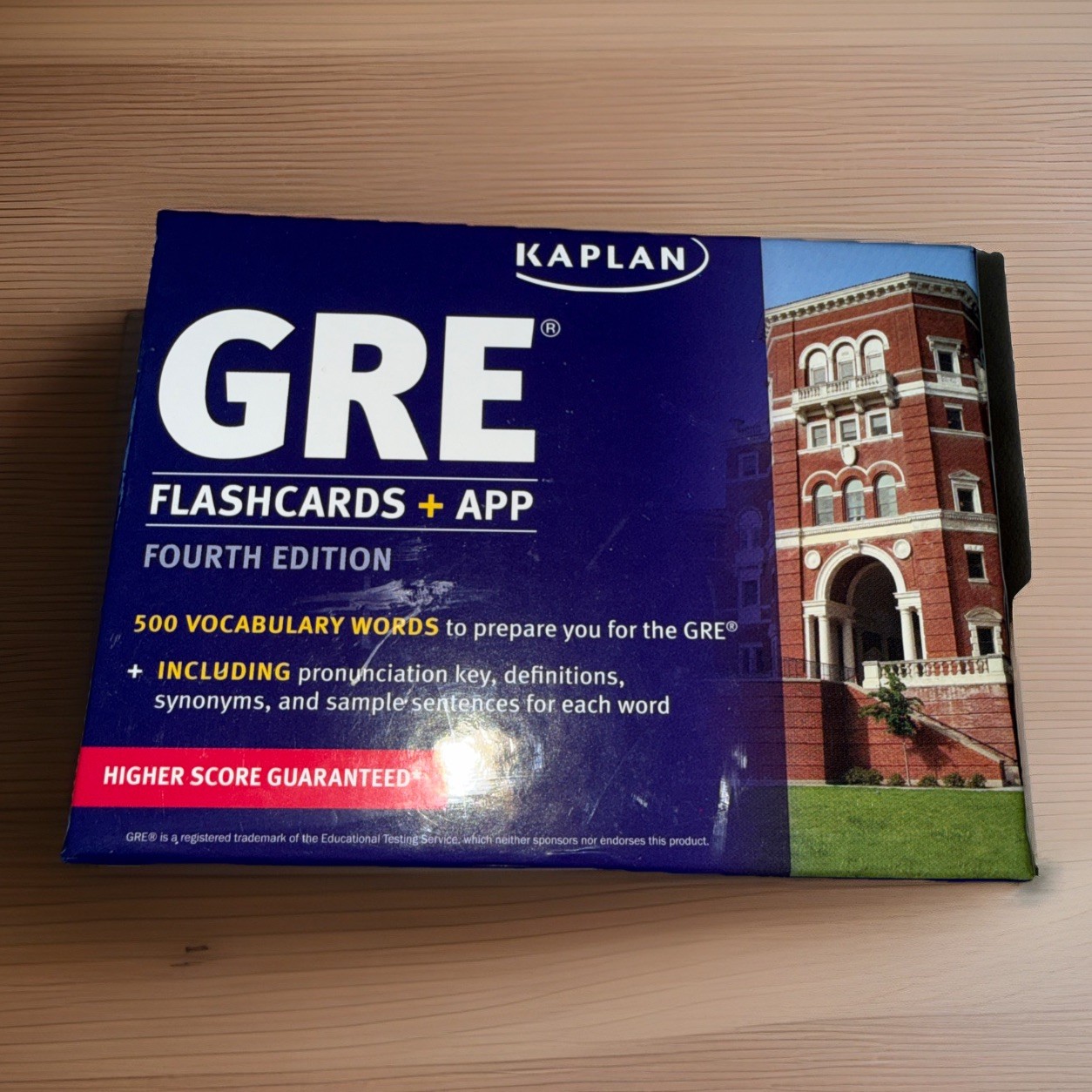 Kaplan GRE Flashcards & APP Fourth Edition 500 Vocabulary Words