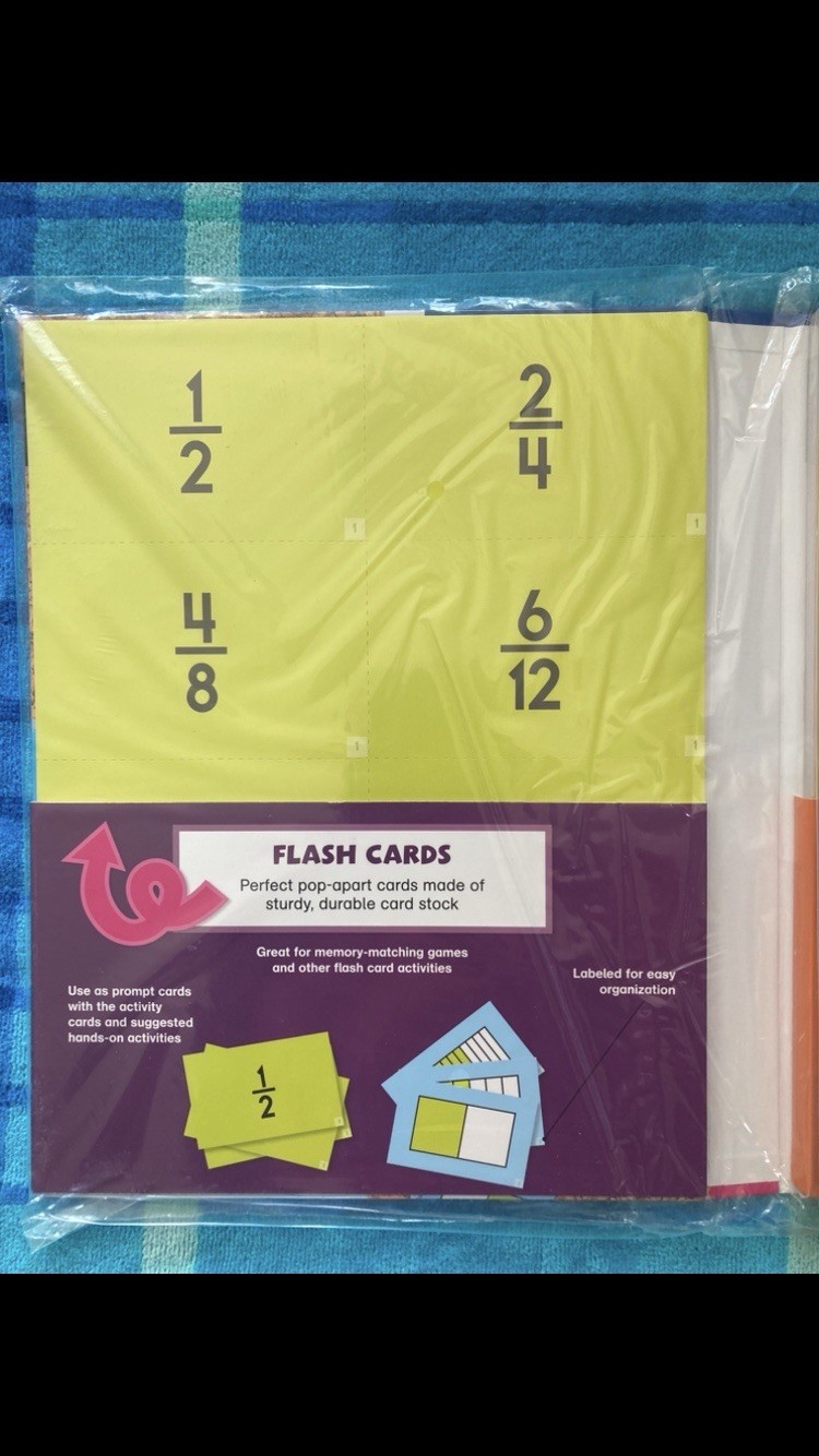 Elementary Math Fractions Activity Kit Train Your Brain-Level 2 NEW Interactive