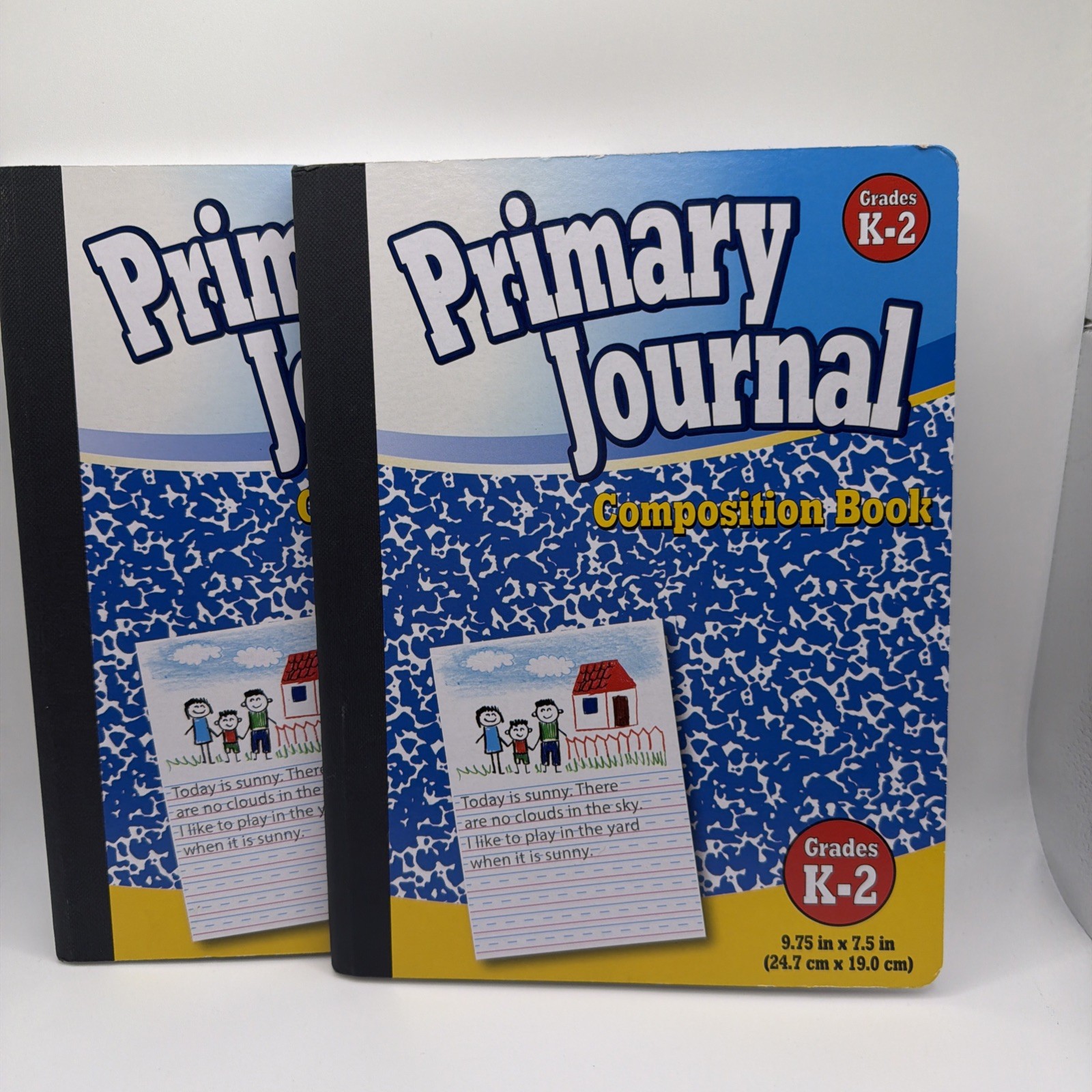 Lot of 2 Primary Journal Composition Books K-2 Picture Story Handwriting Draw