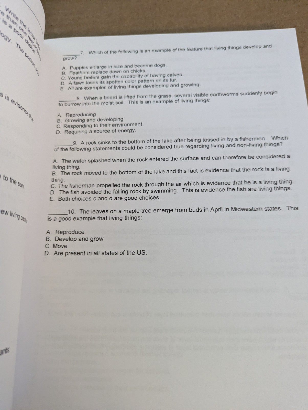 Friendly Biology Lesson Tests and Answer Keys by Hajda (paperback) – Like New