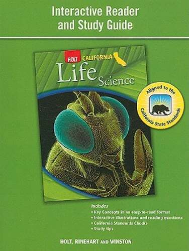 Interactive Reader Study Guide Grade 6: Life Science by Hrw: New
