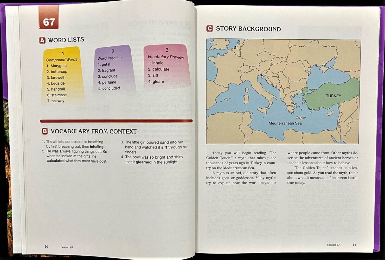 4th Grade – SRA READING MASTERY Student Textbook B – SIGNATURE EDITION (2008)