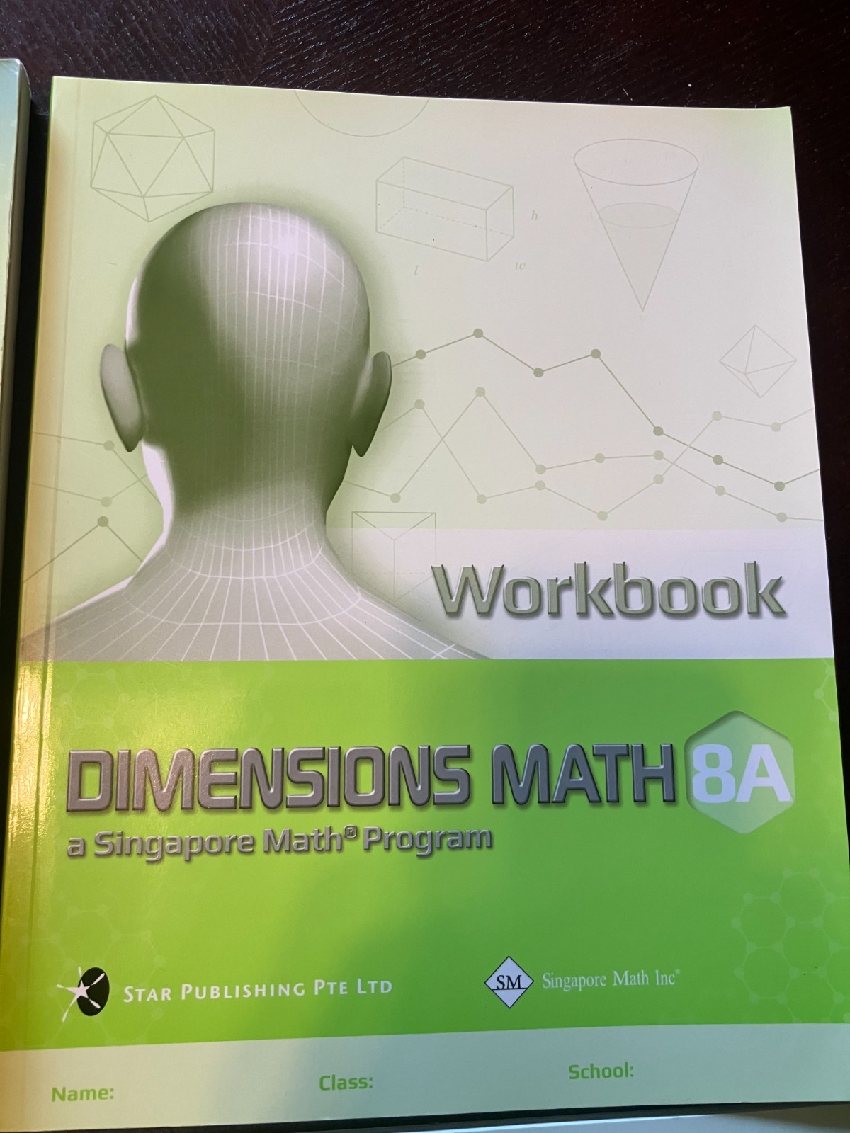 Dimensions Math 8A and 8B Workbook and Textbook Set of 4