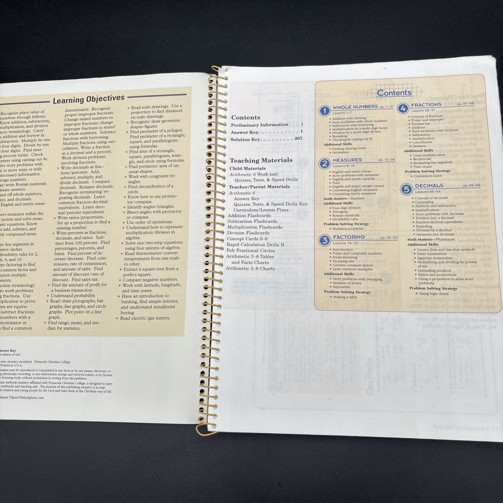 Abeka Arithmetic 6th Grade Math Work Text Answer Key – HOMESCHOOL