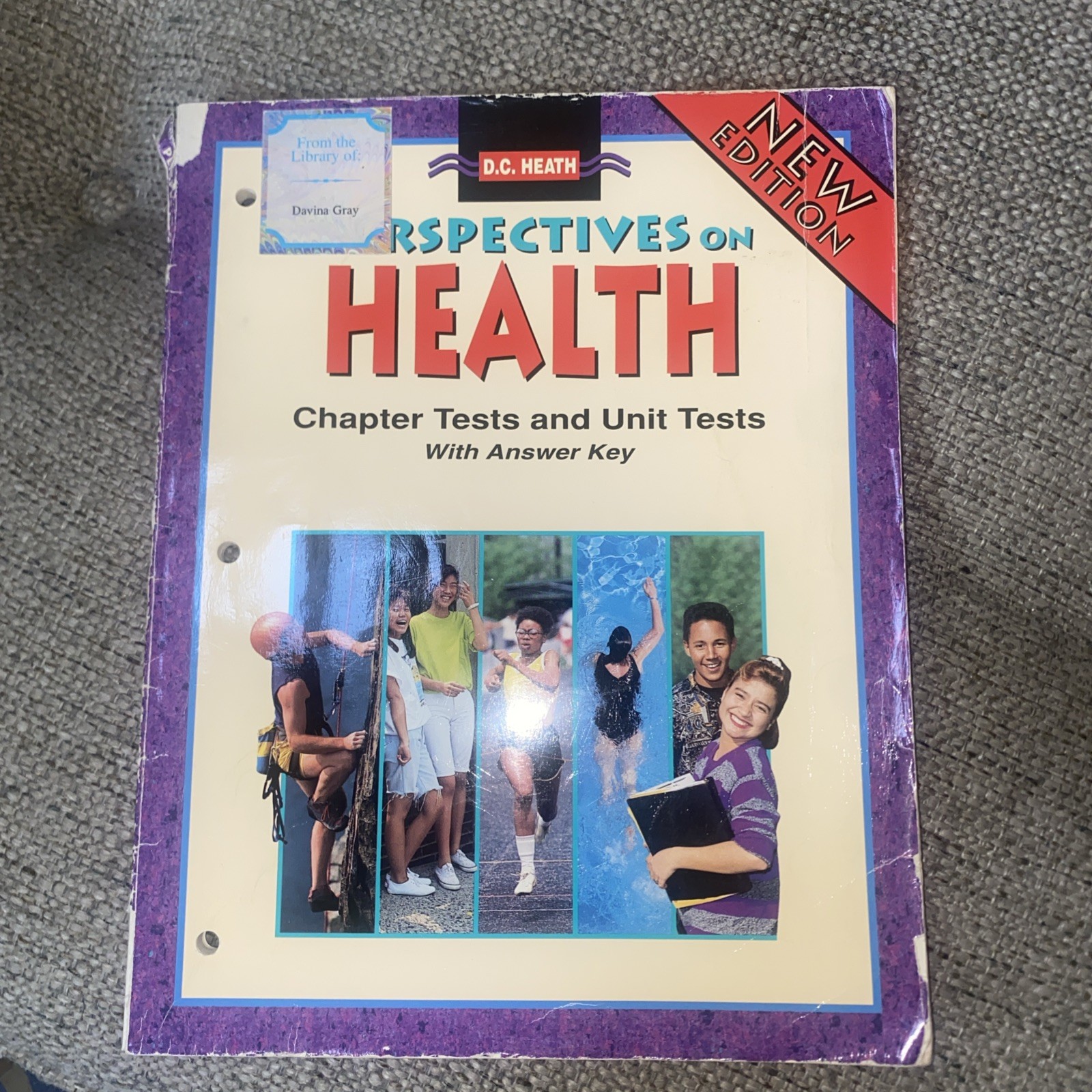 DC Health 1996 Perspectives On Health Chapter Tests & Answer Key Teacher’s Ed