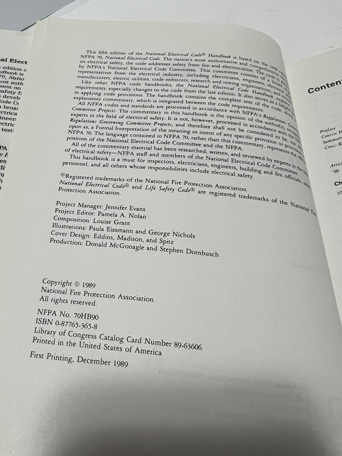 The National Electrical Code 1990 Handbook Hard Cover by Mark W Earley NFPA