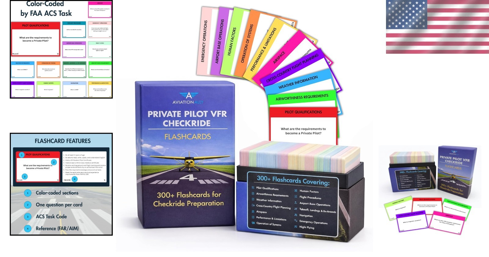 Essential VFR Study Cards: 300+ Flashcards for Private Pilot Checkride Success