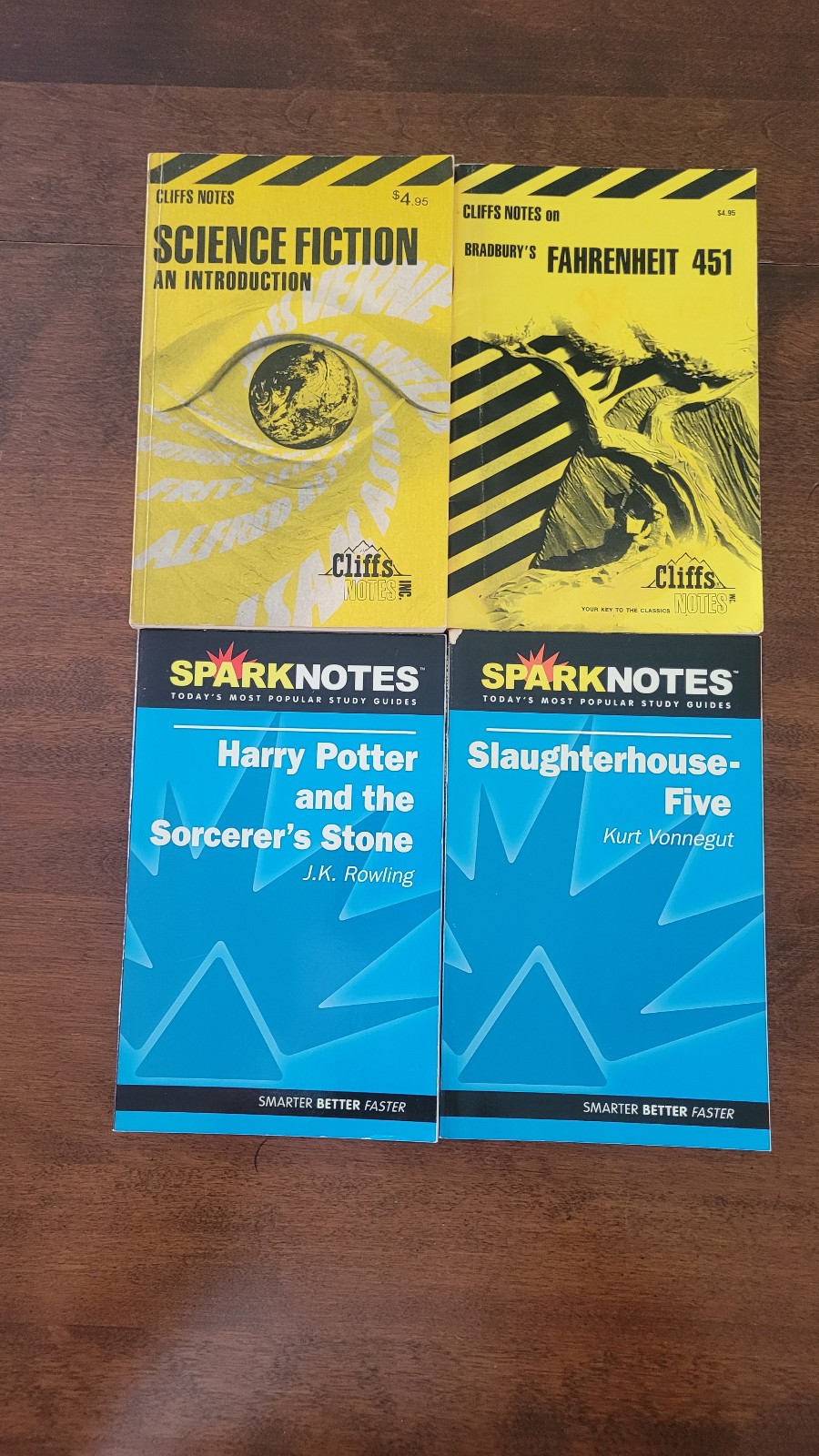 Cliffs Notes SparkNotes lot of Four 4 Science Fiction