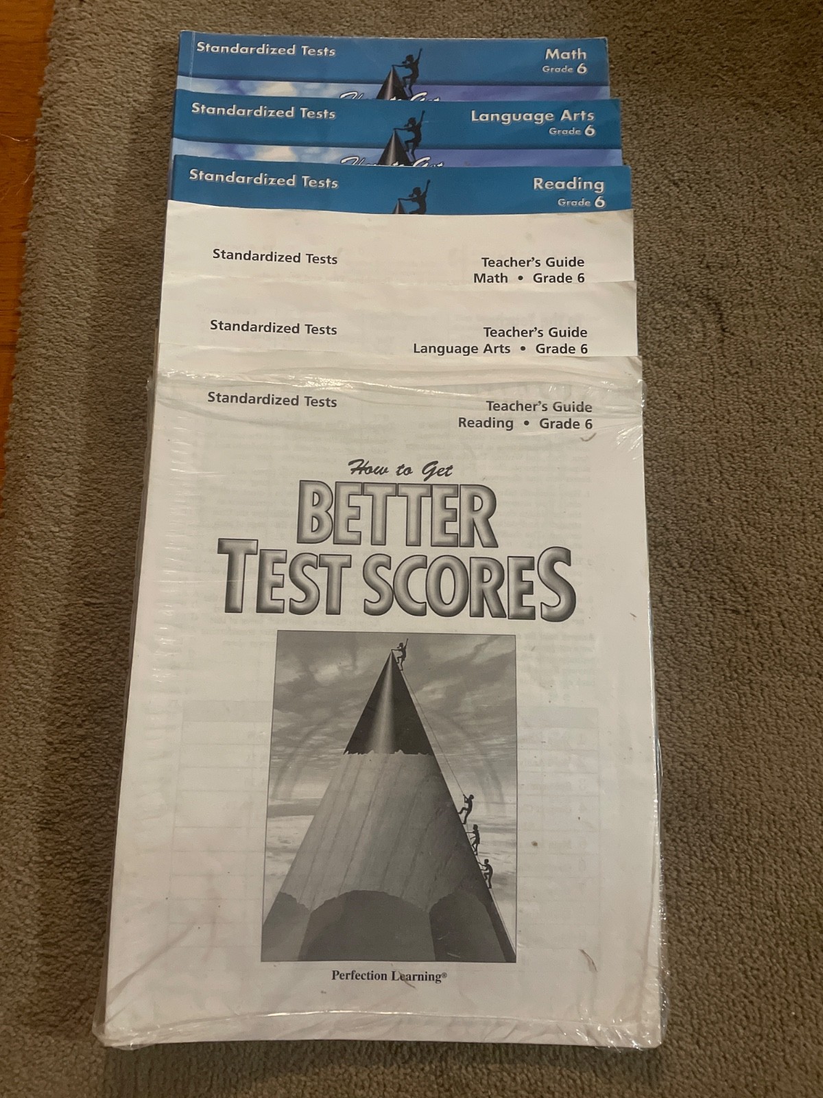 BJU Better Test Scores Grade 6 Math, Lang. Arts, Reading w/ all answer keys