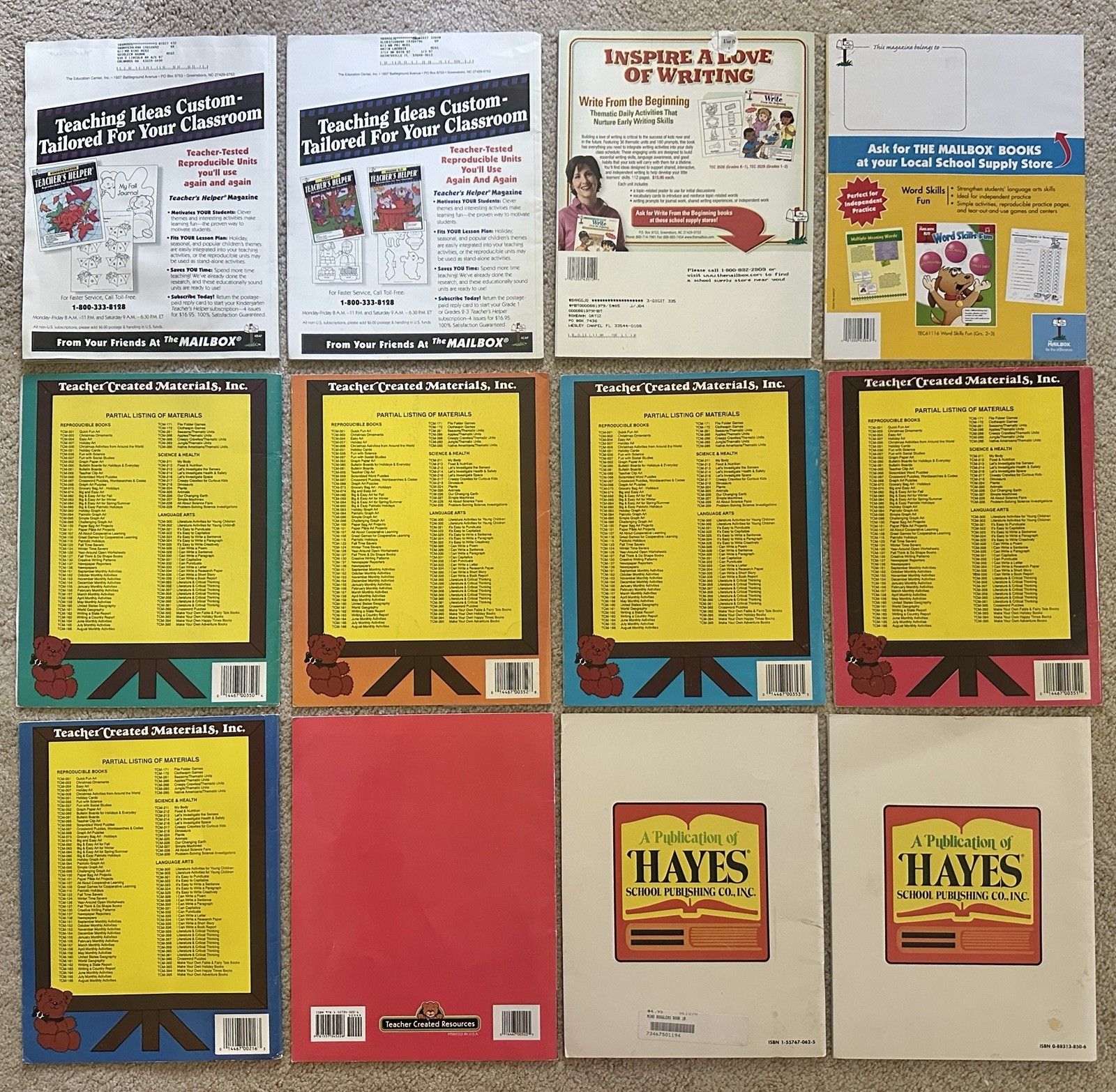 36 Educational Workbooks Activity Resource Books Primary Grades Vintage & Newer